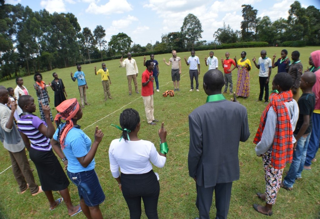 As the adage goes all work and no play makes Jack a dull boy. This was during a physical activity session led by Kevin. 